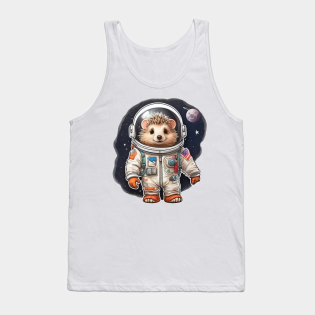 Hedgehog astronaut Tank Top by Ingridpd